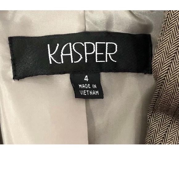 Kasper woman’s 2pc suit blazer pants size 4 4P - Picture 4 of 8